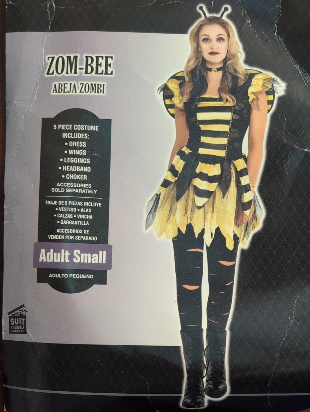 Zom-Bee Yellow & Black Women's Bee Zombie Costume